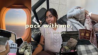 Pack with me for Europe  | study abroad, incoming erasmus student