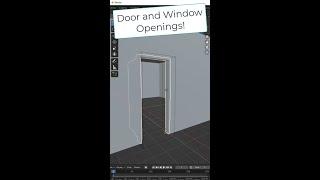 How to Add DOOR AND WINDOW Openings in Blender!