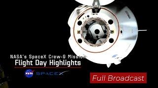 NASA's SpaceX Crew 9 Rendezvous and Docking - Sunday, Sept. 9, 2024