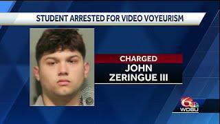 student arrested for video voyeurism