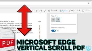 Microsoft Edge - Vertical Scroll PDF