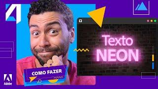 COMO FAZER TEXTO NEON NO PHOTOSHOP  | ADOBE 4 ALL