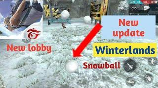 Free fire new update winterlands new lobby new maps gameplay