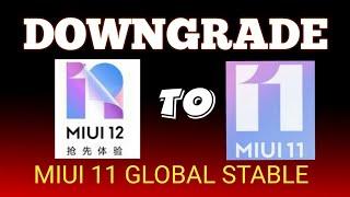 Downgrade MIUI 12 to MIUI 11 Global stable | redmi note 7