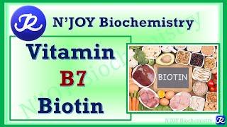 12: Vitamin B7-Biotin | Water Soluble Vitamins| Vitamins| Biochemistry| @NJOYBiochemistry