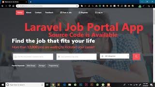 Laravel Job Portal | Job Portal App in Laravel with Source Code | Job portal source code in Laravel