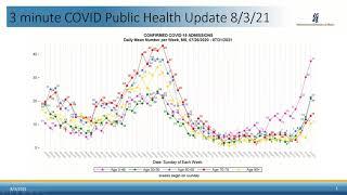 COVID-19 Three-Minute Update for  August 3, 2021