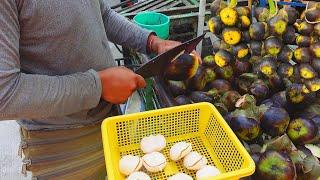 BEST Summer Fruit ! Amazing PALM FRUIT Cutting Skills | Cambodian Street Food