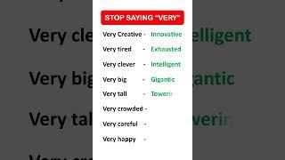 Alternatives to "very" #shortfeed #english