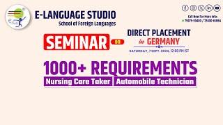 Seminar | DIRECT placement IN Germany | German speakers club