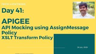 APIGEE | API Mocking using AssignMessage Policy |  XSLT Transform Policy | Tech Lightning