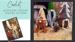 Woodland crochet gnomes pattern tutorial (2024 update)