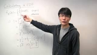 Calculating a Cumulative Distribution Function (CDF)