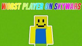 Meet The MOST Garbage Player On Skywars in Minecraft