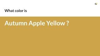 Autumn Apple Yellow color #cda449 hex color - Yellow color - Cool color cda449