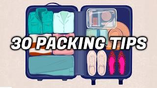 30 Travel PACKING HACKS You Wish You Knew Sooner!