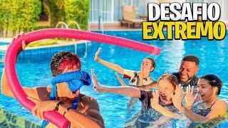 DESAFIO EXTREMO NA PISCINA *deu ruim?