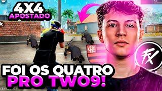 Two9 é tao absurdo que o free fire deveria se chamar TWO9FIRE ! SÓ FEZ JOGADA ÉPICA! 4X4 APOSTADO