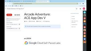 Arcade Adventure: ACE App Dev V | #qwiklabs | #ARC3004 | [With Explanation️]