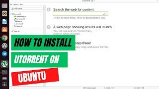 How to Install uTorrent on Ubuntu 22.04 LTS