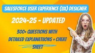 Salesforce  UX Designer Exam Dumps & Questions 2024