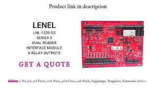 LENEL LNL-1320-S3 SERIES 3 DUAL READER INTERFACE MODULE 6 RELAY OUTPUTS