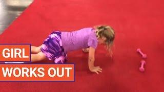 Amazing Little Girl Works Out Video 2017 | Daily Heart Beat