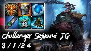 Challenger Sejuani Jungle vs Zac | Korea High Elo Replays