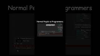 Normal people vs programmer memes #shorts #graduatedcoder