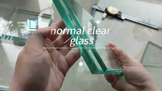 Normal clear float glass sample 6mm /8mm #vsomglass #FloatGlass #6mmclearglass #8mmglass