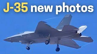 J-35 fighter new photos - China's stealth jet advances in test flights. Soon to be deployed.