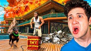 EXPLOTO la CASA de FRANKLIN en GTA 5!  (Mods)