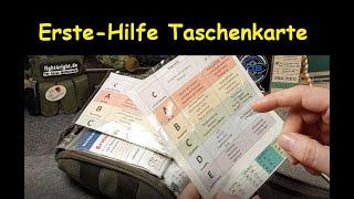 Erst-Hilfe Taschenkarte für das CABCDE-Schema macht Sinn für das IFAK