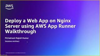 Deploy web app in AWS App Runner | Amazon Web Services