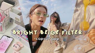 (eng/indo sub) aesthetic bright beige filter // CAPCUT FILTER PRESET