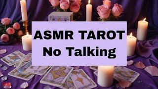 ASMR Tarot Reading | No Talking, Relaxing Card Shuffling Sounds | Gentle Rain | 009