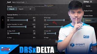 DRSxDELTA NEW SENSITIVITY | 3.1 UPDATE | BEST PUBG PLAYER SENSITIVITY | PUBG MOBILE / BGMI