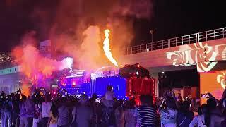 HUAHIN THAILAND Lightshow At The Trainstation