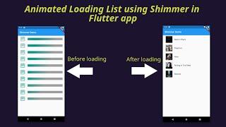 Animated Loading ListView using Shimmer in #Flutter App | #DevKage