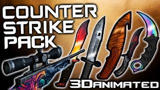 CSGO Minecraft PvP TEXTURE PACK ANIMATED 3D 1.8.9, 1.8/1.7