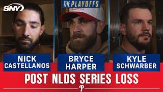 Bryce Harper, Kyle Schwarber, Nick Castellanos, Alec Bohm, & Carlos Estévez on NLDS loss | SNY