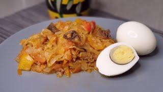 Braised CABBAGE in a SLEEVE for baking! Fast and delicious!