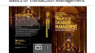 Chapter 14 Basics of Transaction Management