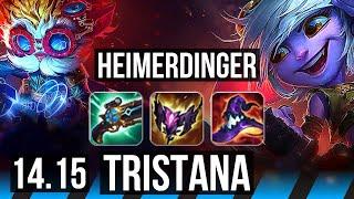 HEIMERDINGER vs TRISTANA (MID) | 13/3/14, 1000+ games, Godlike | VN Diamond | 14.15