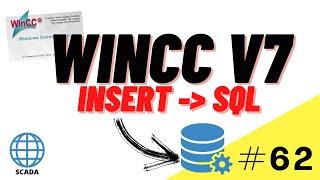 WinCC SCADA vb scripting course:  Insert data to SQL table WinCC V7  Tutorial #62