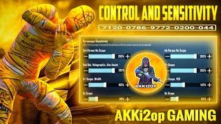 (NEW) Akki2op GAMING Sensitivity Code & Akki2op New Control code Bgmi | Akki2op Sensitivity