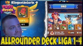 Rush Royale | F2P Allrounder Deck | Liga 1-4 