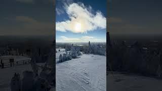 Snowy Paradise: Mont-Tremblant in Winter ️ #SnowyLandscapes #MontTremblant #Winter #Shorts