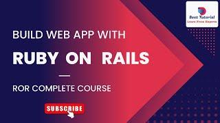 Build Web App With Ruby On Rails | ROR Tutorial #rubyonrails