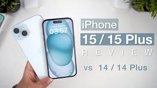 iPhone 15 vs 15 Plus In-Depth Review (vs 14 / 14 Plus) | HUGE Upgrade!